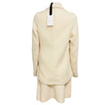 Load image into Gallery viewer, Giambattista Valli Ivory Wool Boucle Tweed Jacket and Skirt Suit Set
