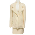 Load image into Gallery viewer, Giambattista Valli Ivory Wool Boucle Tweed Jacket and Skirt Suit Set
