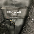 Load image into Gallery viewer, Rochas Black Sequined Wool Pleated Hem Jacket
