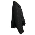 Load image into Gallery viewer, Rochas Black Sequined Wool Pleated Hem Jacket
