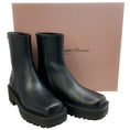 Load image into Gallery viewer, Gianvito Rossi Black Leather Warner Square Toe Booties
