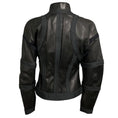Load image into Gallery viewer, Dsquared2 Black Zip Front Leather Jacket with Fabric Trim
