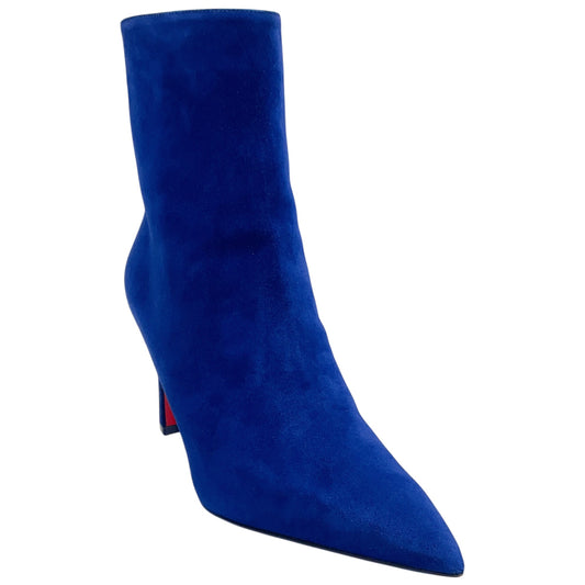 Christian Louboutin Veau Velours Galactiqueen Condora 85 Ankle Boots