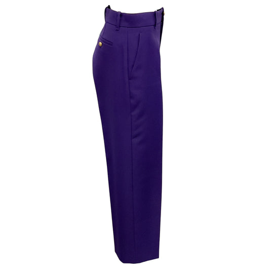 Gucci Purple Gauze Trousers