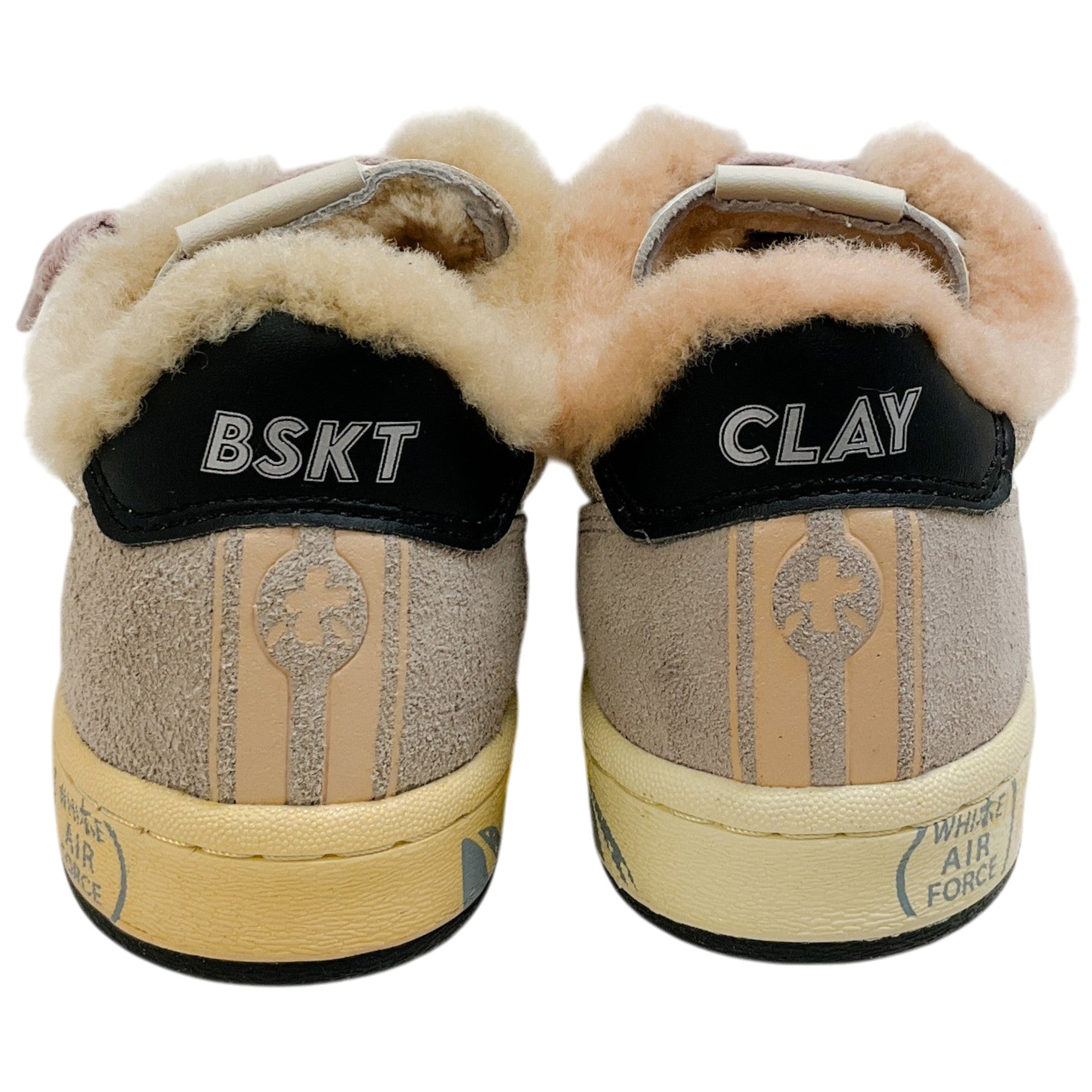 Premiata Pink / Beige Shearling Lined Bskt Clay D Sneakers