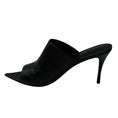 Load image into Gallery viewer, Antonelli Firenze Black Pointed Toe Leather Mule Sandals
