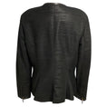 Load image into Gallery viewer, Ralph Lauren Black Label Black Zip Front Ribbed Lamb Leather and Goat Suede Jacket
