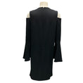 Load image into Gallery viewer, Derek Lam Black Cold Shoulder Crepe Dress
