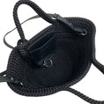 Load image into Gallery viewer, Balenciaga Black Woven Cord Ibiza Small Basket Bag
