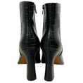 Load image into Gallery viewer, Lana Wilkinson Black Croc Embossed Leather Sam Boots
