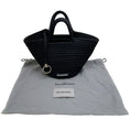 Load image into Gallery viewer, Balenciaga Black Woven Cord Ibiza Small Basket Bag
