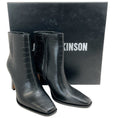 Load image into Gallery viewer, Lana Wilkinson Black Croc Embossed Leather Sam Boots
