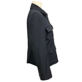 Load image into Gallery viewer, Nili Lotan Navy Blue Button Front Wool Jacket with Four Pockets

