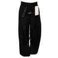Load image into Gallery viewer, Sacai Black Suiting Wool and Satin Barrel Pants with Belt
