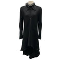 Load image into Gallery viewer, Giorgio Armani Black High-Low Silk Dress
