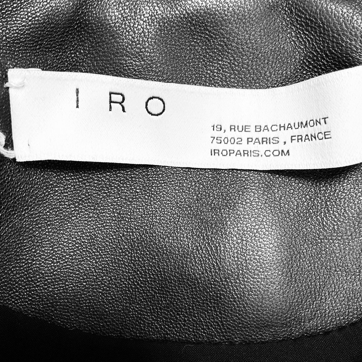 Iro Black Ashville Lambskin Leather Moto Jacket