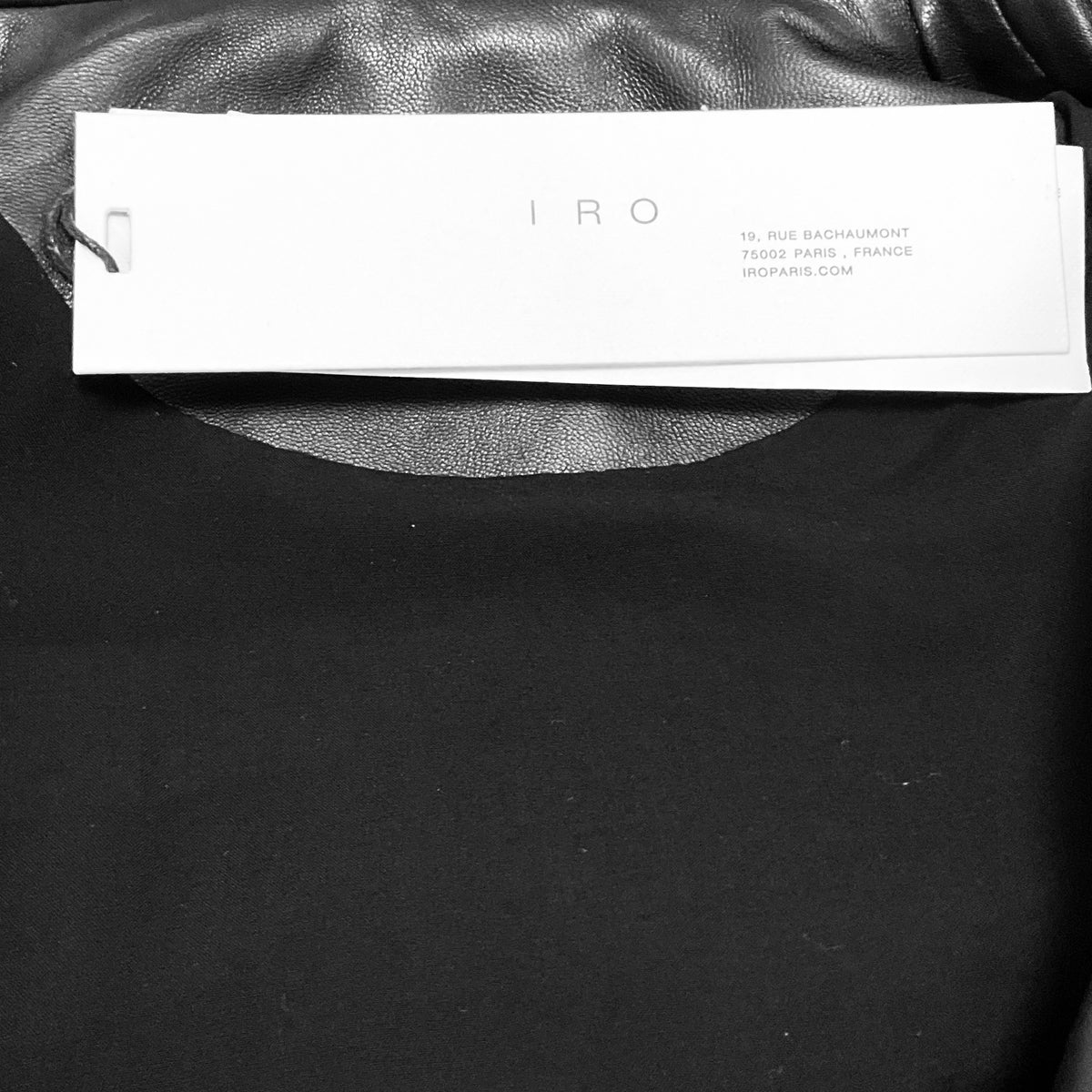 Iro Black Ashville Lambskin Leather Moto Jacket