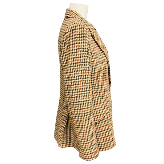 L'Agence Tan / Brown Multi Houndstooth Chamberlain Blazer