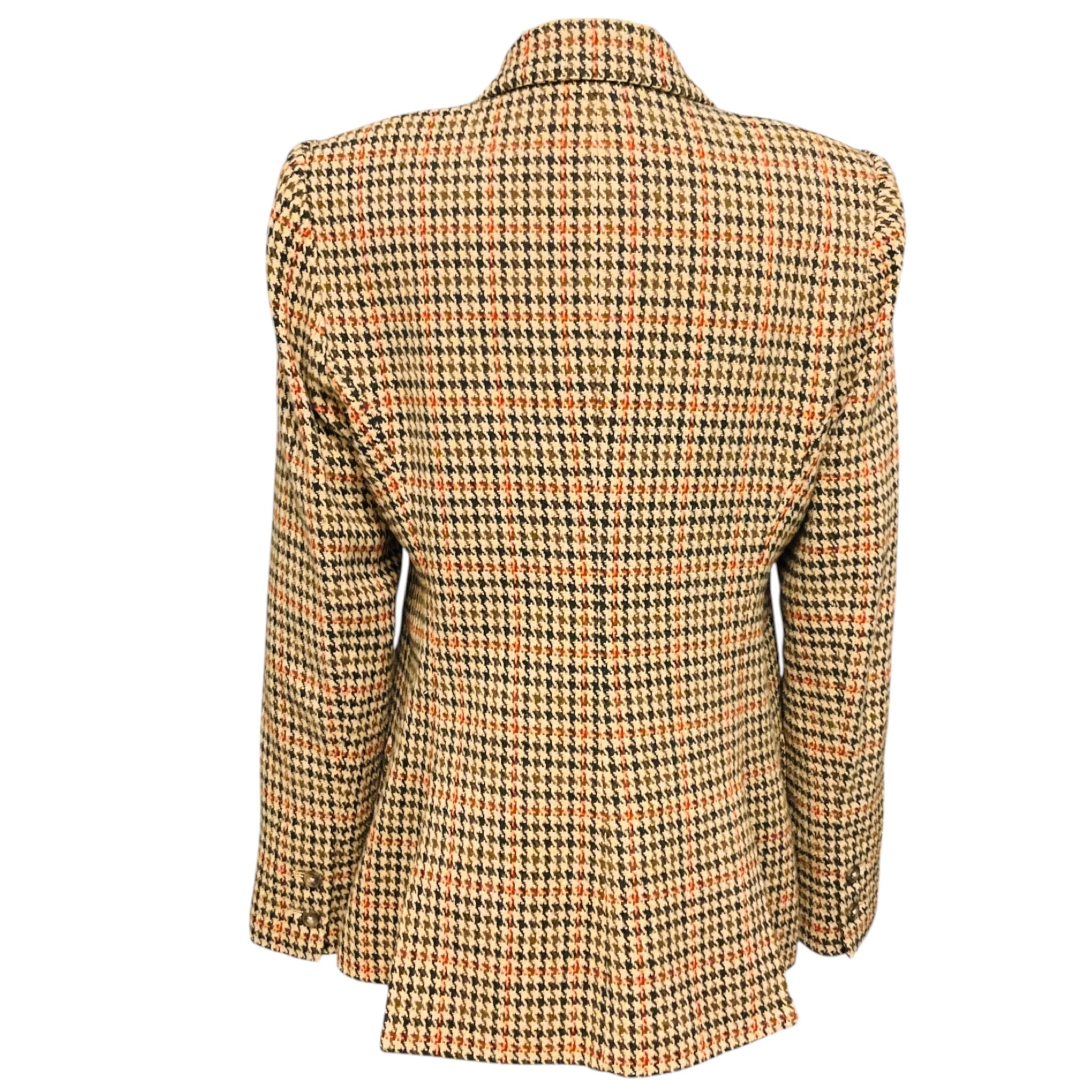 L'Agence Tan / Brown Multi Houndstooth Chamberlain Blazer