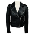 Load image into Gallery viewer, Iro Black Ashville Lambskin Leather Moto Jacket
