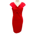 Load image into Gallery viewer, Greta Constantine Red Stretch Scuba Honorina Dress
