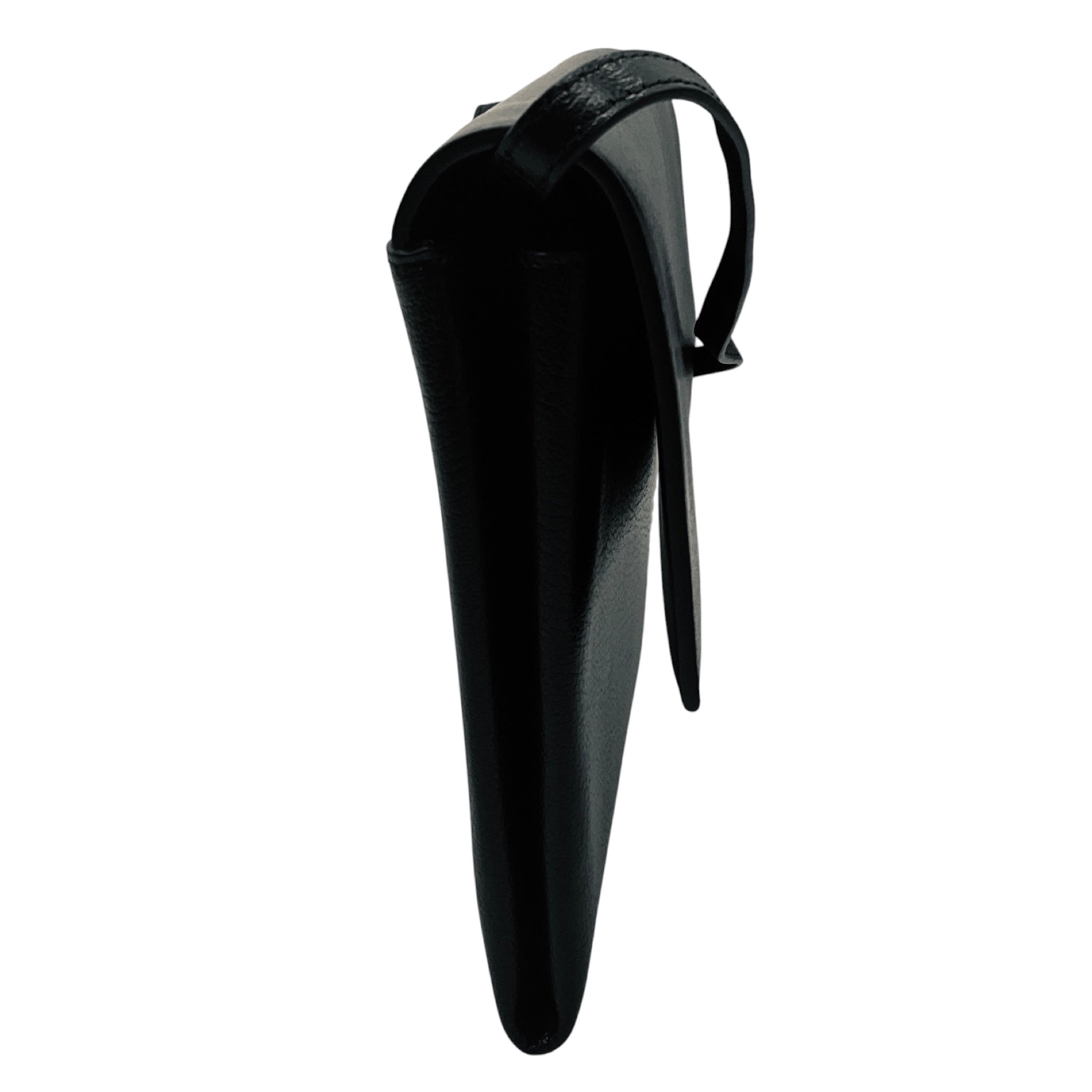 Celine Black Leather Folded Clutch