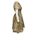 Load image into Gallery viewer, Monique Lhuillier Gold Metallic Multi Lurex and Mesh Tulle Mini Cocktail Dress
