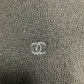 Load image into Gallery viewer, Chanel Black Square Neck Long Sleeved Cashmere Knit Pullover Sweater with CC Logo Embroidery
