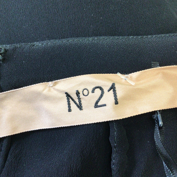 No. 21 Black Lace Midi Skirt