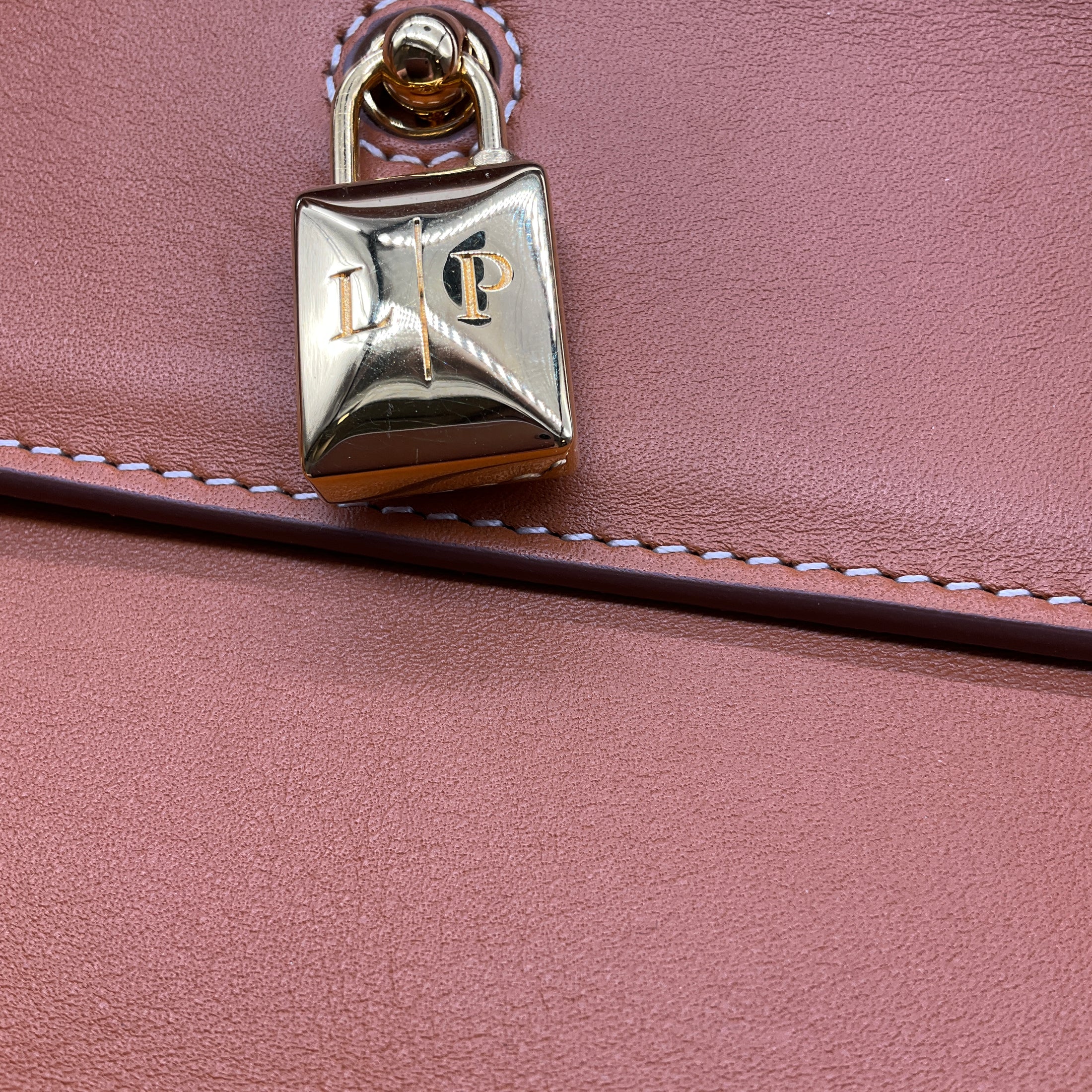 Loro Piana Warm Tan Loom L32 Smooth Calfskin Rounded Leather Tote Bag