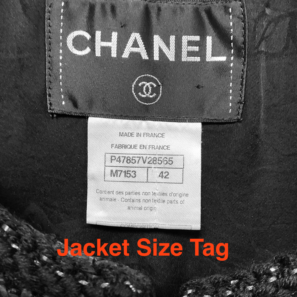 Chanel Black Boucle Tweed Jacket and Skirt Suit Set with CC Logo Buttons