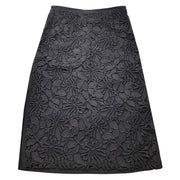 No. 21 Black Lace Midi Skirt