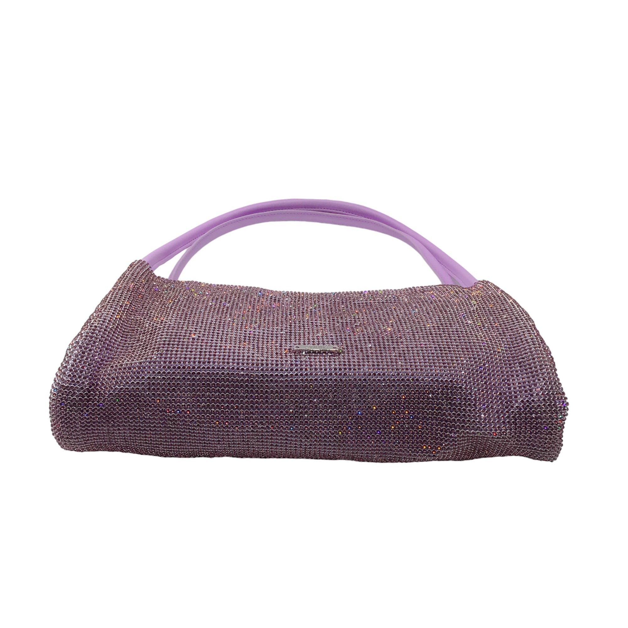 Staud Lilac Crystal Embellished Penny Shoulder Bag