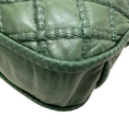 Load image into Gallery viewer, Chanel Green Quilted Lambskin Leather Hidden Chain Hobo Bag
