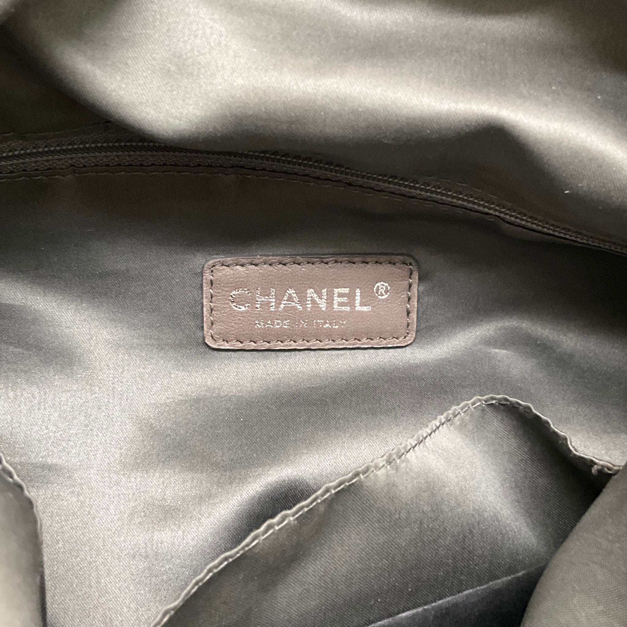 Chanel Green Quilted Lambskin Leather Hidden Chain Hobo Bag