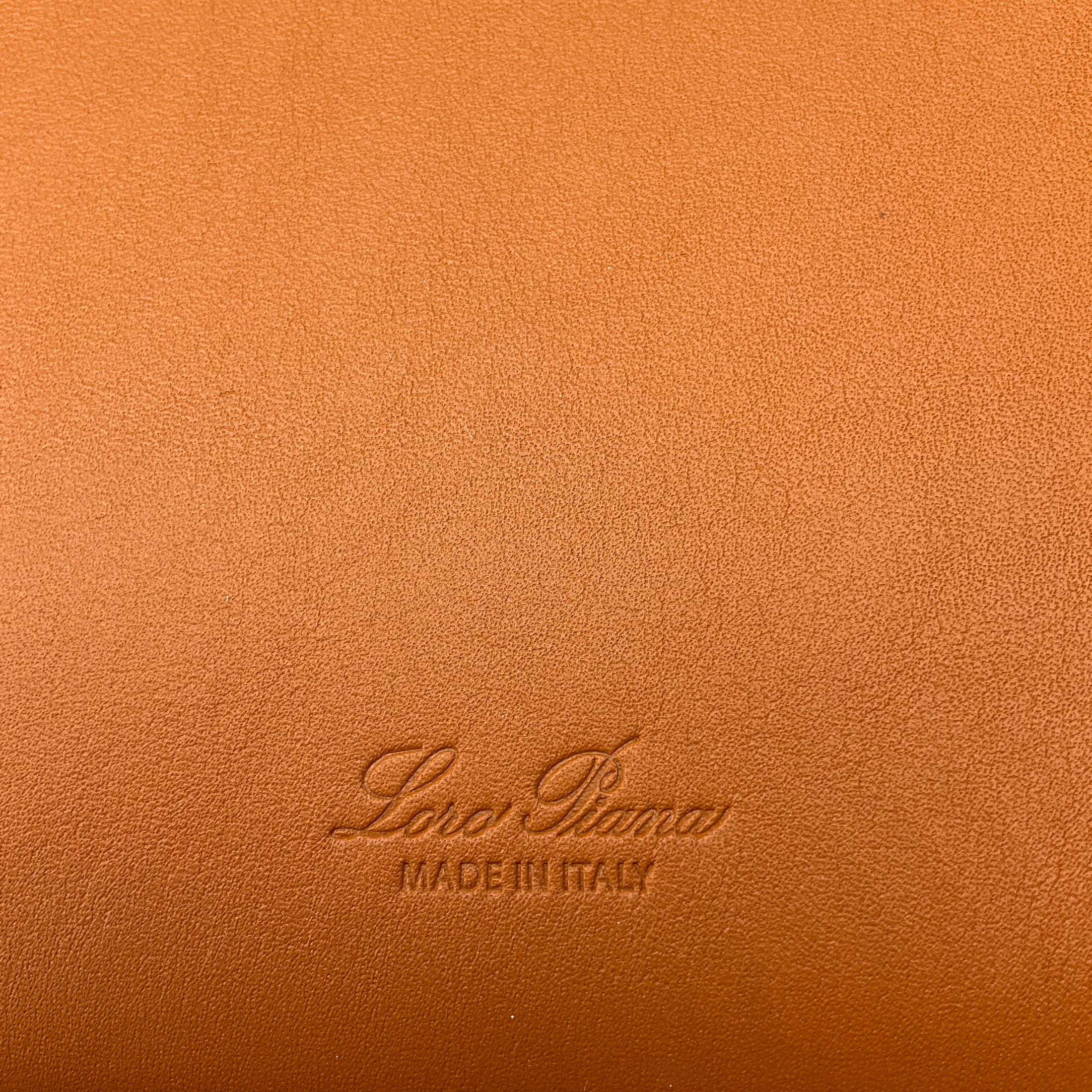 Loro Piana Warm Tan Loom L32 Smooth Calfskin Rounded Leather Tote Bag