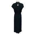 Load image into Gallery viewer, Dries van Noten Black Textured Dillan Midi Dress
