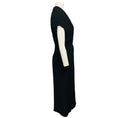 Load image into Gallery viewer, Dries van Noten Black Textured Dillan Midi Dress
