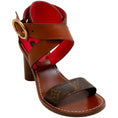 Load image into Gallery viewer, Louis Vuitton Mono Criss Cross Sandals

