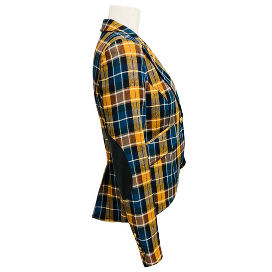 Smythe Blue / Mustard Yellow Plaid Blazer