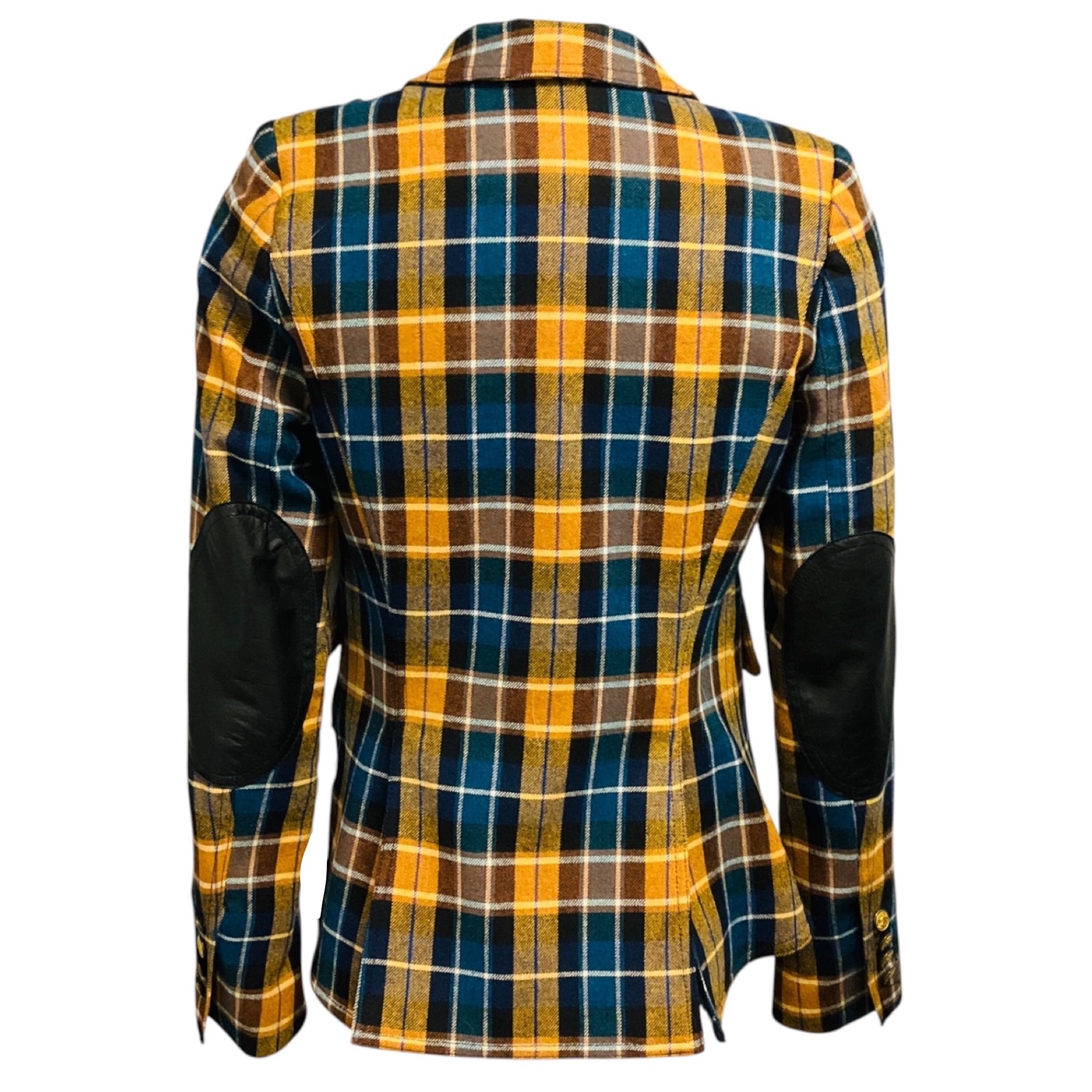 Smythe Blue / Mustard Yellow Plaid Blazer
