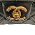 Load image into Gallery viewer, Chanel Paris Edinburgh Black Glazed Calfskin Leather Castle Rock Flap Bag
