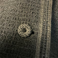 Load image into Gallery viewer, Chanel Black 2002 Cruise Resort Collection Asymmetric Neckline Single Breasted Tweed Jacket
