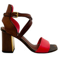 Load image into Gallery viewer, Louis Vuitton Mono Coral Stacked Heel Sandals
