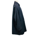 Load image into Gallery viewer, Dries van Noten Navy Blue Cargo Pocket Oversized Linen and Cotton Coat
