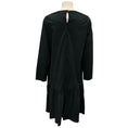 Load image into Gallery viewer, Hubert Gasser Black Long Sleeved Ruffled Hem Corduroy Dress
