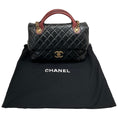 Load image into Gallery viewer, Chanel Paris Edinburgh Black Glazed Calfskin Leather Castle Rock Flap Bag
