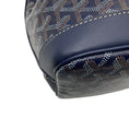 Load image into Gallery viewer, Goyard Navy Blue Goyardine Petit Flot Bucket Bag PM
