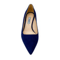 Load image into Gallery viewer, Prada Blue Suede Low Heel Pumps
