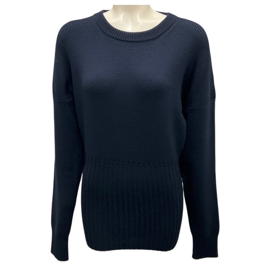 Loewe Navy Blue Marino Dropped Shoulder Knitted Jumper